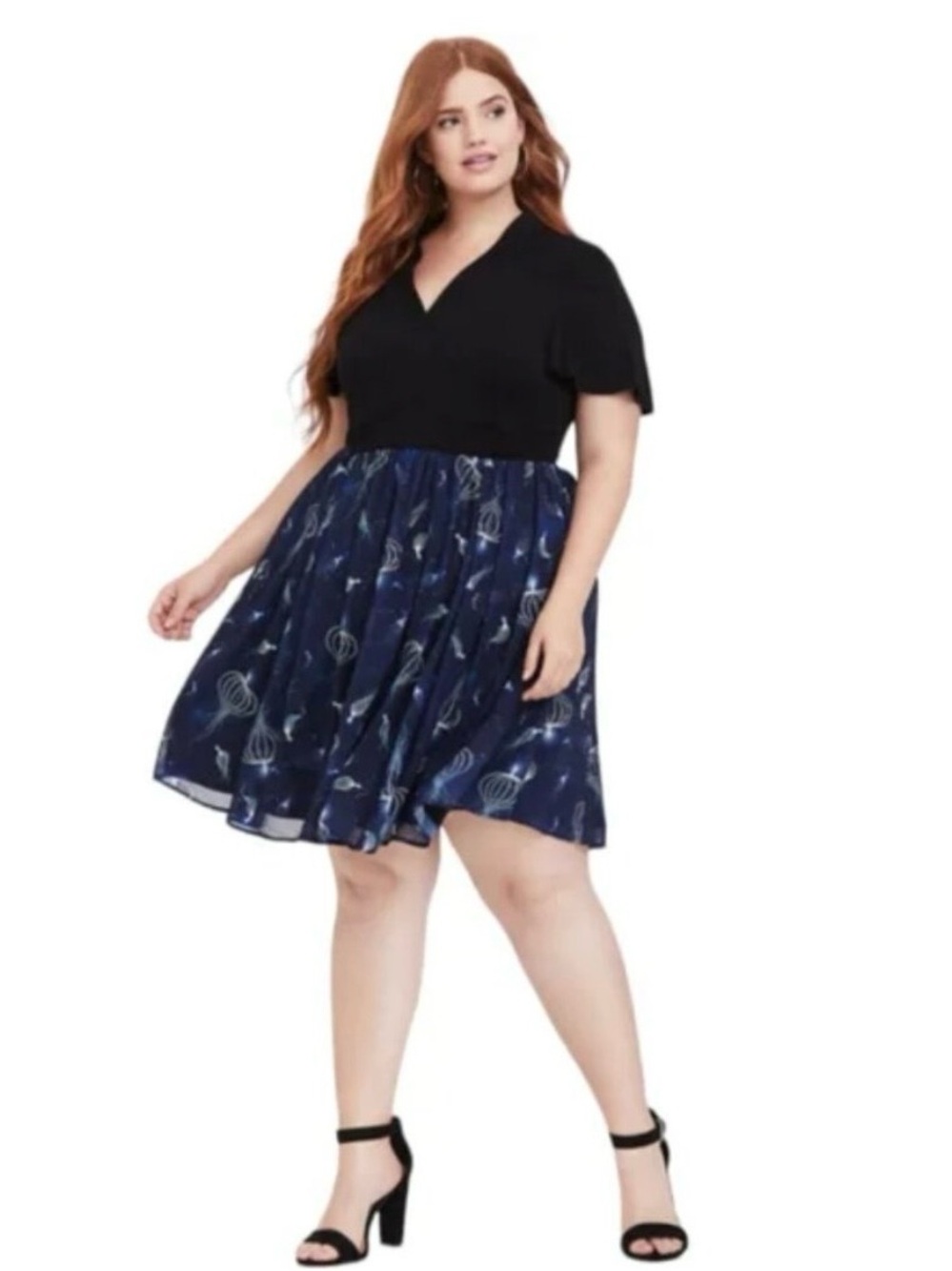 Torrid Crimes of Grindelwald Fantastic Beast Black & Navy Skater Dress